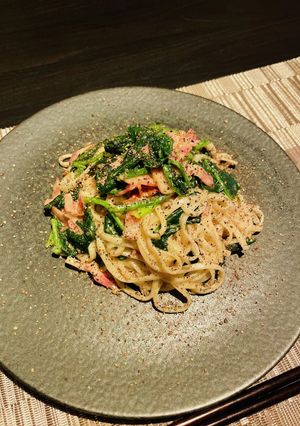 乾麺で作る！味噌クリームのうどん！-レシピのメイン写真