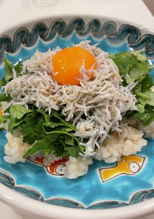 3分！パクチーとしらすのっけご飯-レシピのメイン写真
