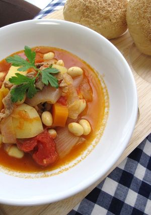 ◕◕お豆ちゃん料理◕◕　ポークビーンズ-レシピのメイン写真