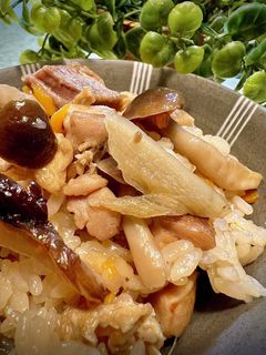 炊き込みご飯【鶏肉*ゴボウ*きのこ入り】-レシピのメイン写真