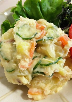 煮るポテトサラダ-レシピのメイン写真