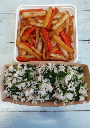 間引き大根キンピラと混ぜ御飯-レシピのメイン写真