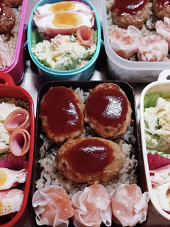 高校生息子、旦那、娘弁当(11/7)-レシピのメイン写真