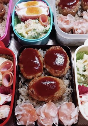 高校生息子、旦那、娘弁当(11/7)-レシピのメイン写真