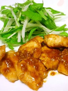 鶏むね肉のしょうが焼き-レシピのメイン写真