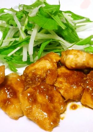 鶏むね肉のしょうが焼き-レシピのメイン写真