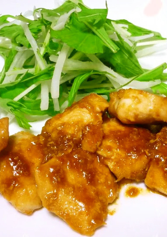 鶏むね肉のしょうが焼き-レシピのメイン写真