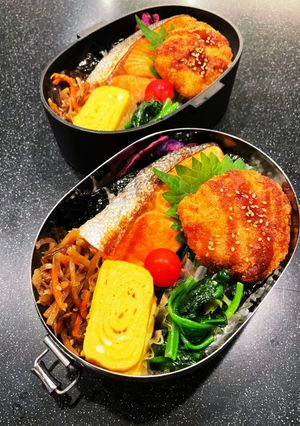 高校生弁当2022 11月7海苔鮭弁当-レシピのメイン写真