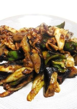 なすと白ネギと豚バラ肉のカレー味噌ソテー-レシピのメイン写真