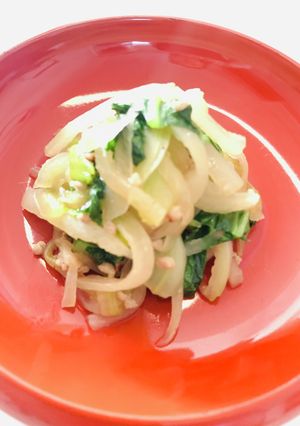 簡単！大根と青梗菜のオイスターソース炒め-レシピのメイン写真