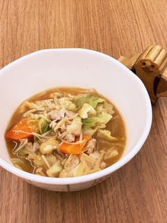 【大崎市】鶏肉とキャベツのぽかぽか汁-レシピのメイン写真