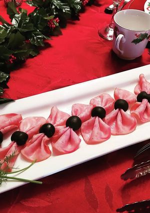 クリスマスのリボンオードブル-レシピのメイン写真