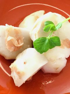 レンジで簡単!鰹節と柚子胡椒で里芋の旨煮-レシピのメイン写真