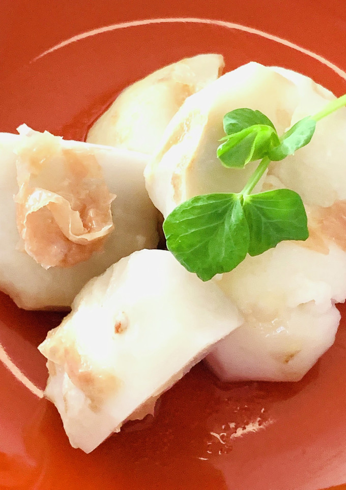 レンジで簡単！鰹節と柚子胡椒で里芋の旨煮-レシピのメイン写真