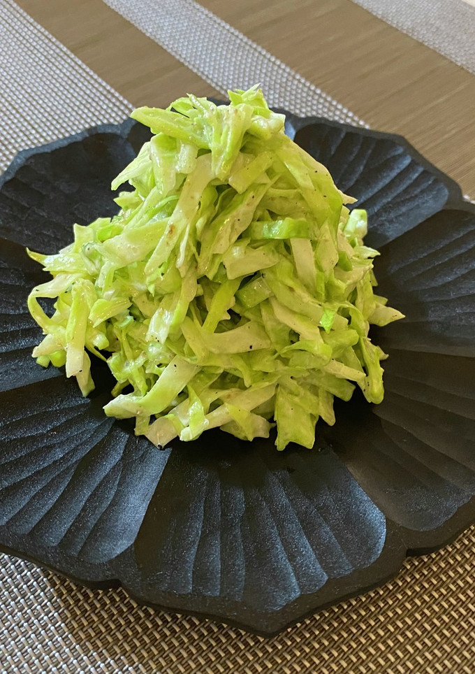 キャベツの山椒マヨネーズ和え（透析食）-レシピのメイン写真