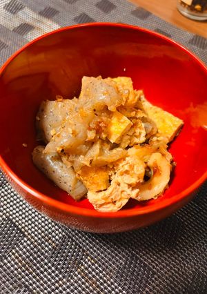 たたきこんにゃくの甘辛炒め煮-レシピのメイン写真