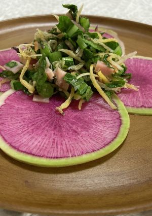 紫大根のマカ炒めサラダ-レシピのメイン写真