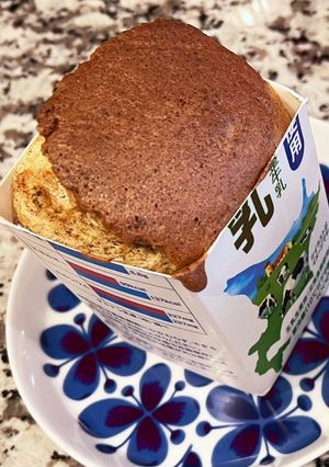 牛乳パックで簡単シフォンケーキ-レシピのメイン写真