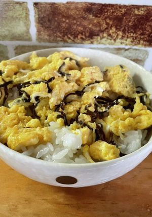 【ランチに】塩昆布玉子丼-レシピのメイン写真