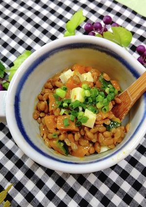 南瓜・チーズ入り納豆で栄養満点ダイエット-レシピのメイン写真