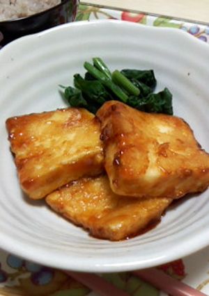 簡単ひとりレシピ★豆腐ステーキ-レシピのメイン写真