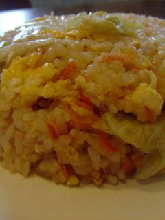 小エビとたまごとレタスで炒飯♪-レシピのメイン写真