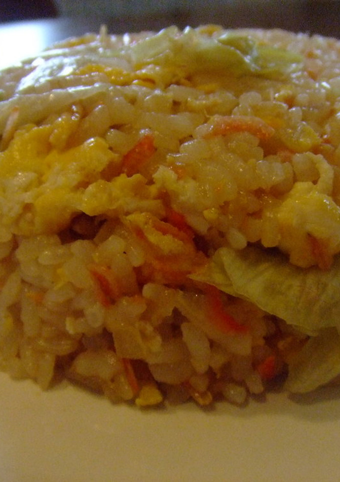 小エビとたまごとレタスで炒飯♪-レシピのメイン写真
