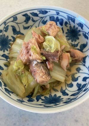 簡単！美味しい！白菜と鯖缶の煮浸し-レシピのメイン写真