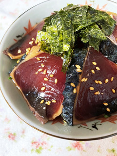 我が家流★鰹のタタキのてこね寿司-レシピのメイン写真