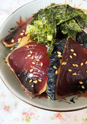 我が家流★鰹のタタキのてこね寿司-レシピのメイン写真
