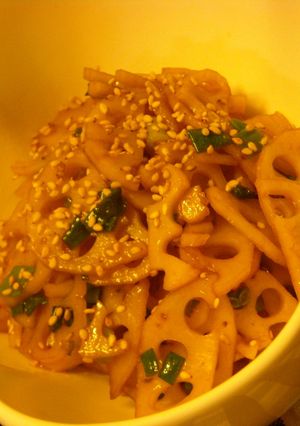 ✿蓮根のごま油炒め✿-レシピのメイン写真