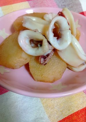 小イカと長芋の煮物-レシピのメイン写真