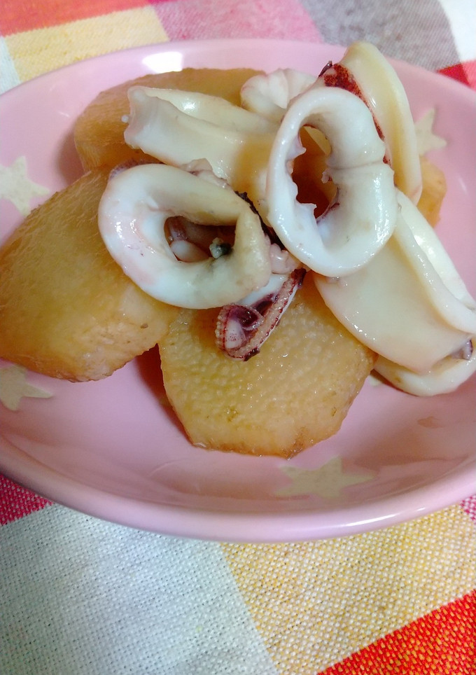 小イカと長芋の煮物-レシピのメイン写真