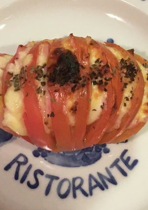 チーズとベーコンのトマト焼き-レシピのメイン写真