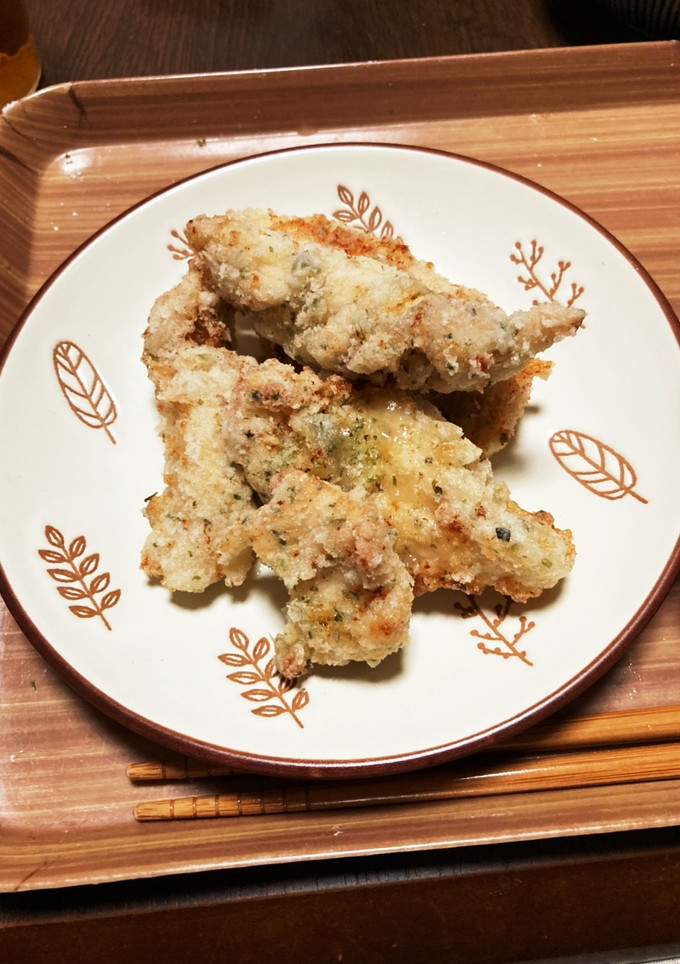 鶏ムネで柔らか磯部揚げ-レシピのメイン写真