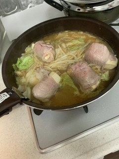 豚巻き豆腐と、キャベツもやしの味噌煮-レシピのメイン写真