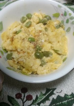 茶豆と砂糖の甘ーいスクランブルegg-レシピのメイン写真