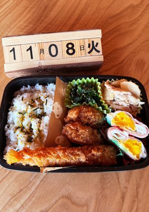 2022.11/8 中学生男子お弁当-レシピのメイン写真