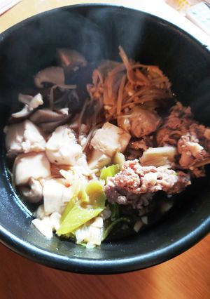 フライパンで豚もも肉のすき焼き風〜♪-レシピのメイン写真