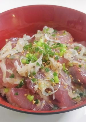 ハマチの塩ごま漬け丼-レシピのメイン写真