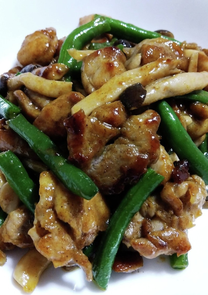 冷凍いんげんと鶏もも肉のカレー炒め-レシピのメイン写真