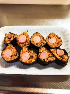魚肉ソーセージのケチャップご飯海苔巻-レシピのメイン写真