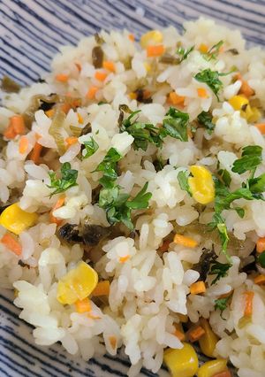 お昼に！喫茶店風の高菜ピラフ-レシピのメイン写真