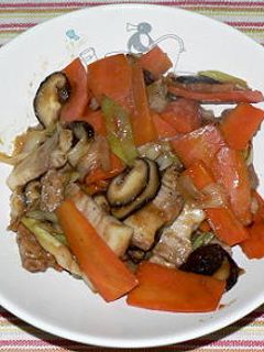 豚バラ肉とニンジンの味噌ジャン炒め-レシピのメイン写真