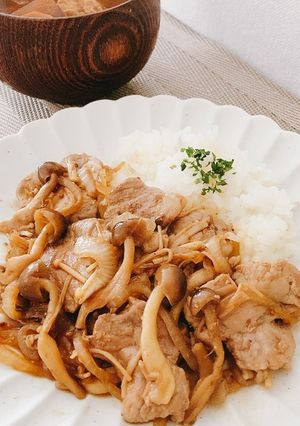 豚肉と野菜の粒マスタード&焼肉のタレ焼き-レシピのメイン写真