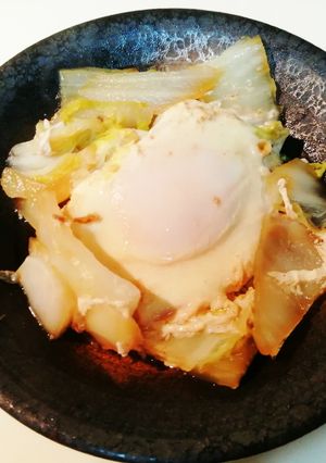 白菜の巣ごもり卵-レシピのメイン写真