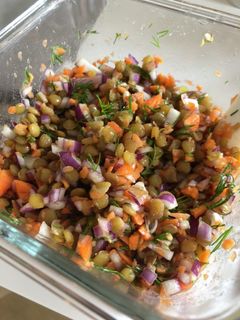 レンズ豆のサラダ-レシピのメイン写真