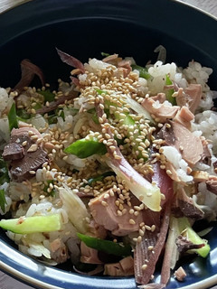 白ワインのお供に!かつおの香味混ぜごはん-レシピのメイン写真