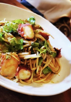 タコとホワイトセロリのトマトバジルパスタ-レシピのメイン写真
