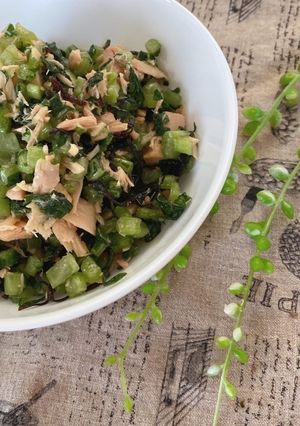 大根菜とﾂﾅと塩昆布和え-レシピのメイン写真